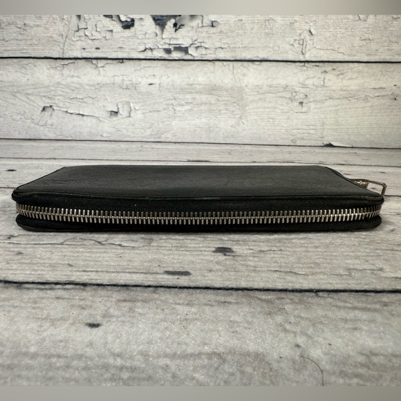Louis Vuitton Long Wallet Zippy Vertical Ardoise Black Taiga - Picture 3 of 16